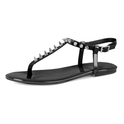 Studded Clip-On Toe Slippers - Onlymaker Featured