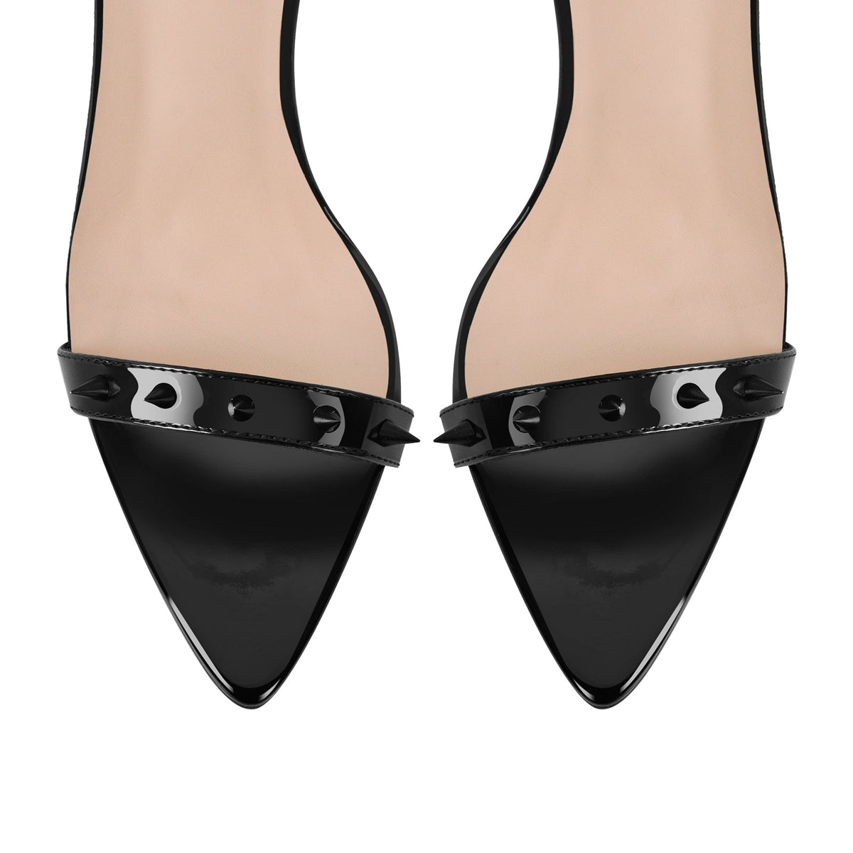 Rivet Ankle Strap High Heel Sandals - Onlymaker Popular