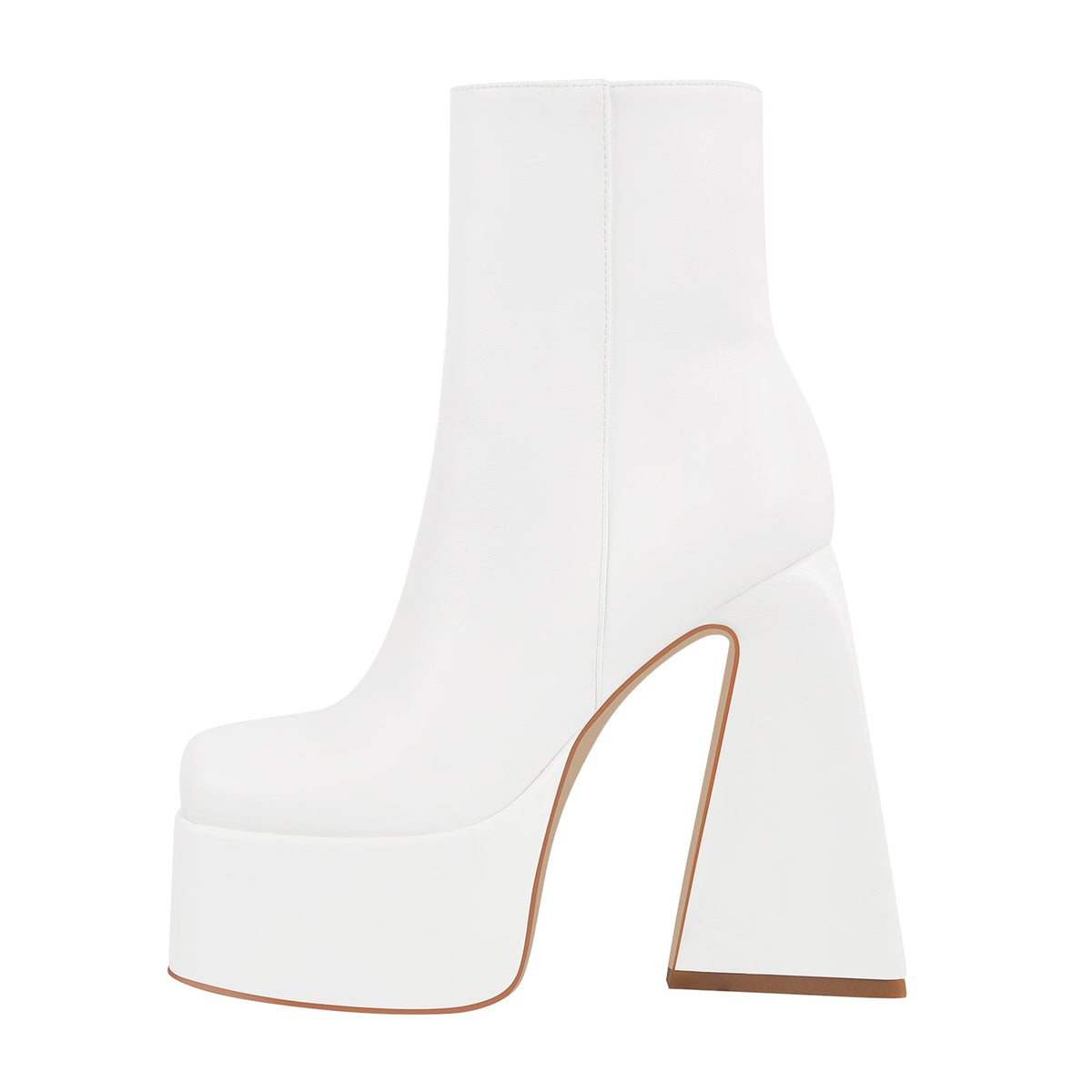 Chunky Ankle Boots Thick High Heels Platform Shoes - Onlymaker Signature