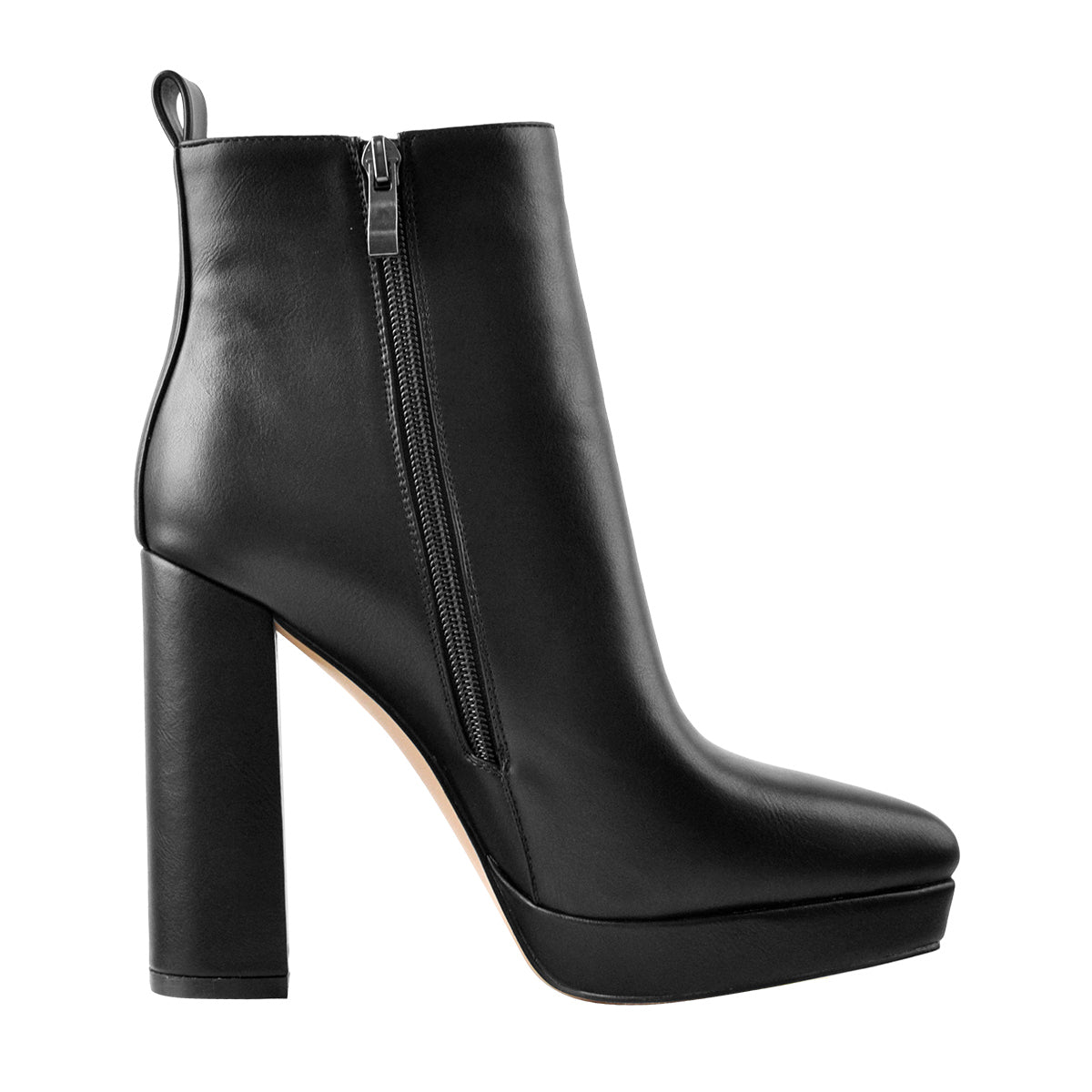 Pointed Toe Chunky Heel Ankle Boots - Onlymaker Quality