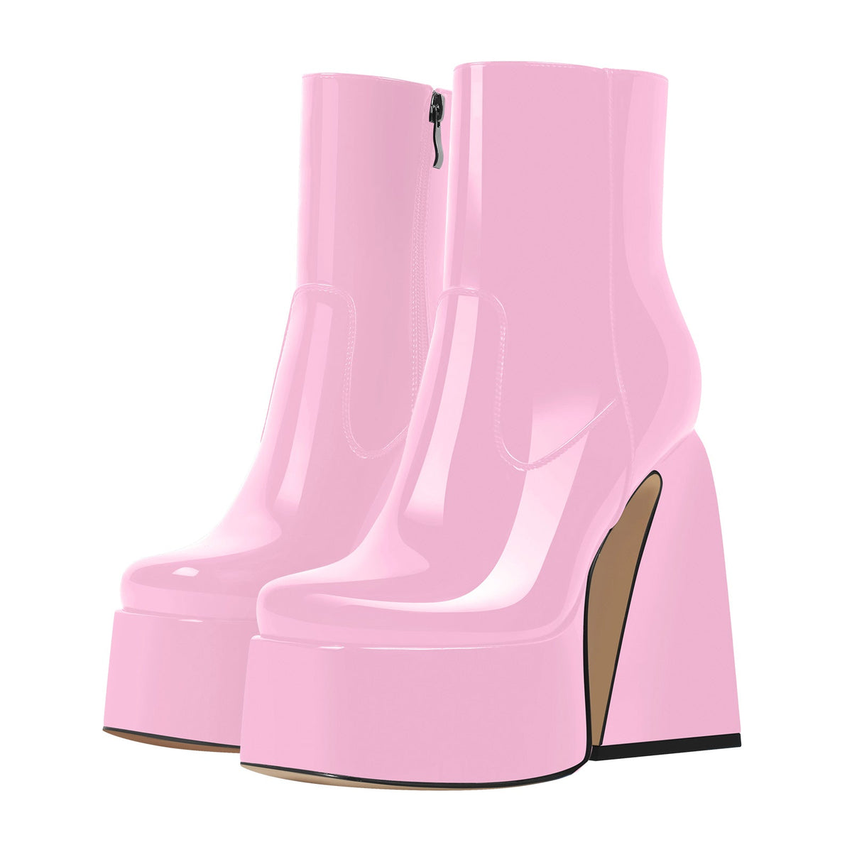 Platform Chunky High Heels Ankle Boots - Onlymaker Customer Favorite
