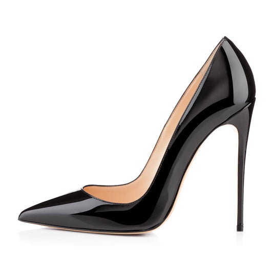 8cm 10cm 12cm Pointed Toe Slip On High Heel Pumps - Onlymaker Everyday