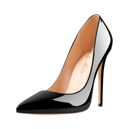 8cm 10cm 12cm Pointed Toe Slip On High Heel Pumps - Onlymaker Everyday