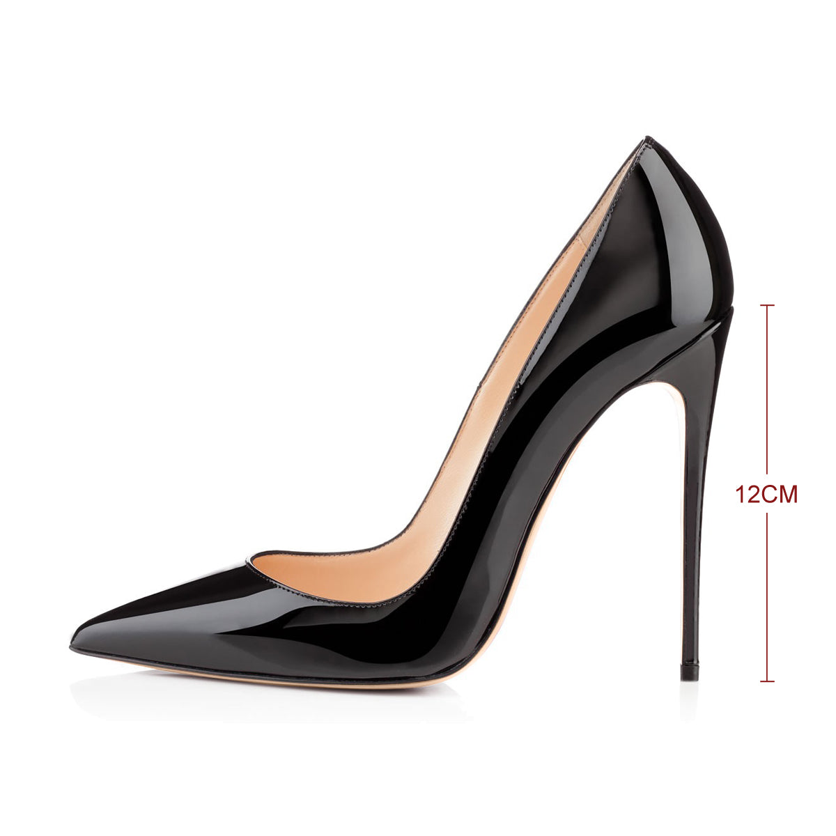 8cm 10cm 12cm Pointed Toe Slip On High Heel Pumps - Onlymaker Everyday