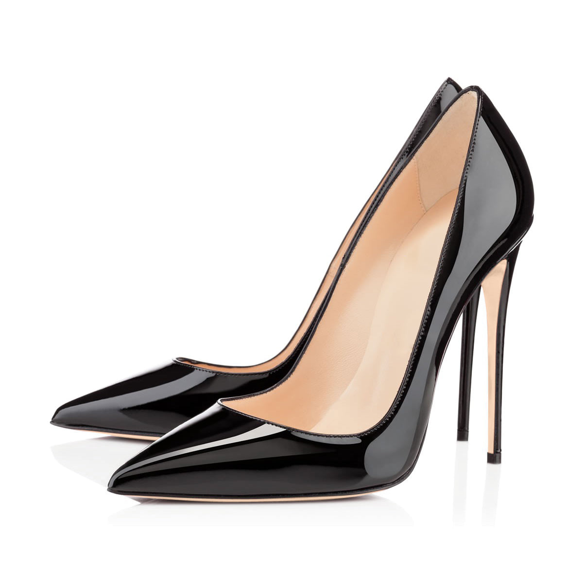 8cm 10cm 12cm Pointed Toe Slip On High Heel Pumps - Onlymaker Everyday
