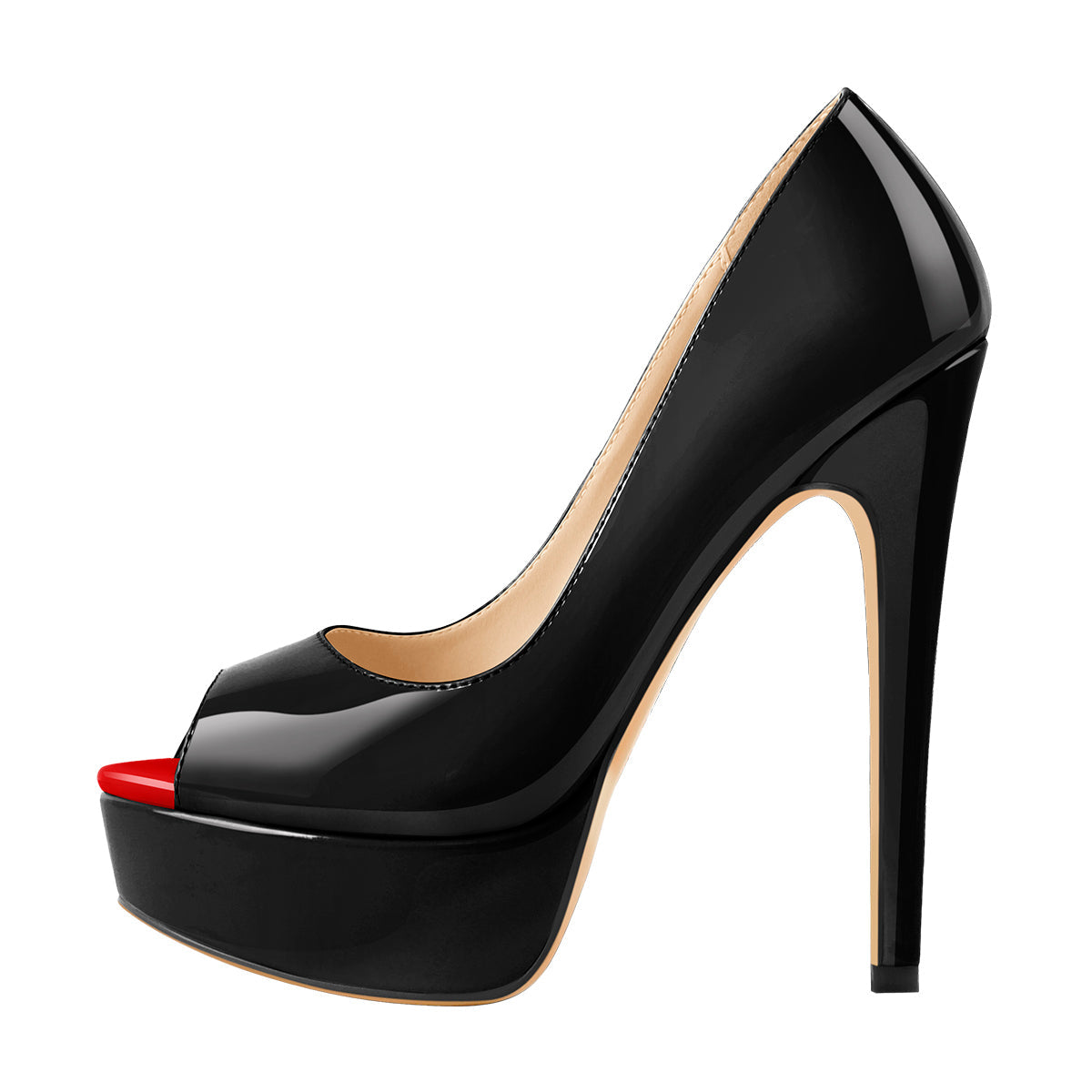Peep Toe Platform Stiletto High Heel Pumps - Onlymaker Value