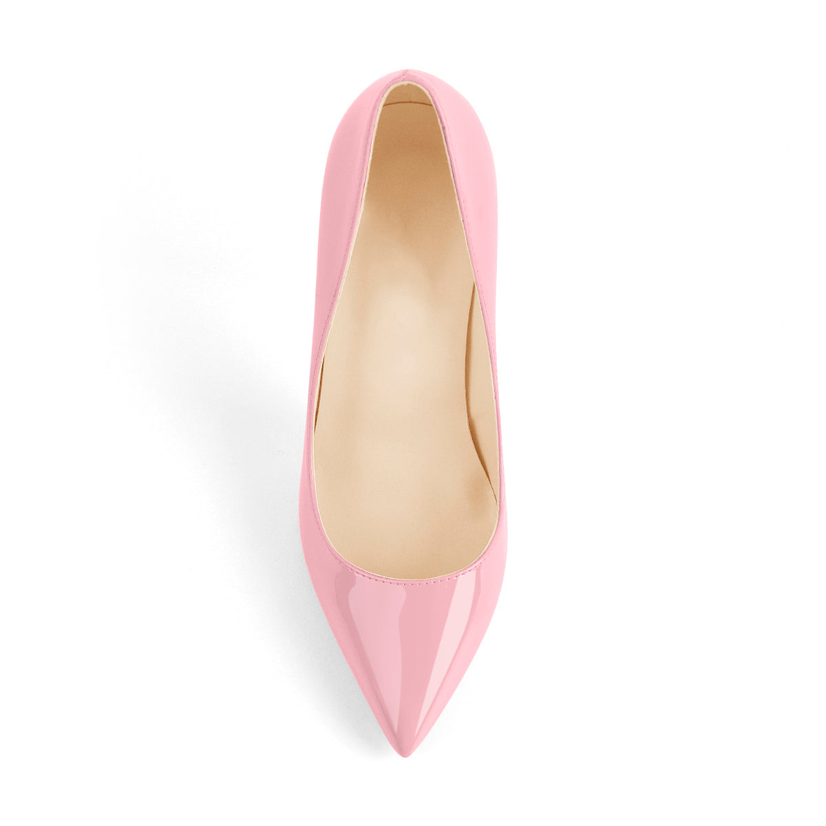 8cm 10cm 12cm Pink Pointed Toe Slip On High Heel Pumps - Onlymaker Recommended