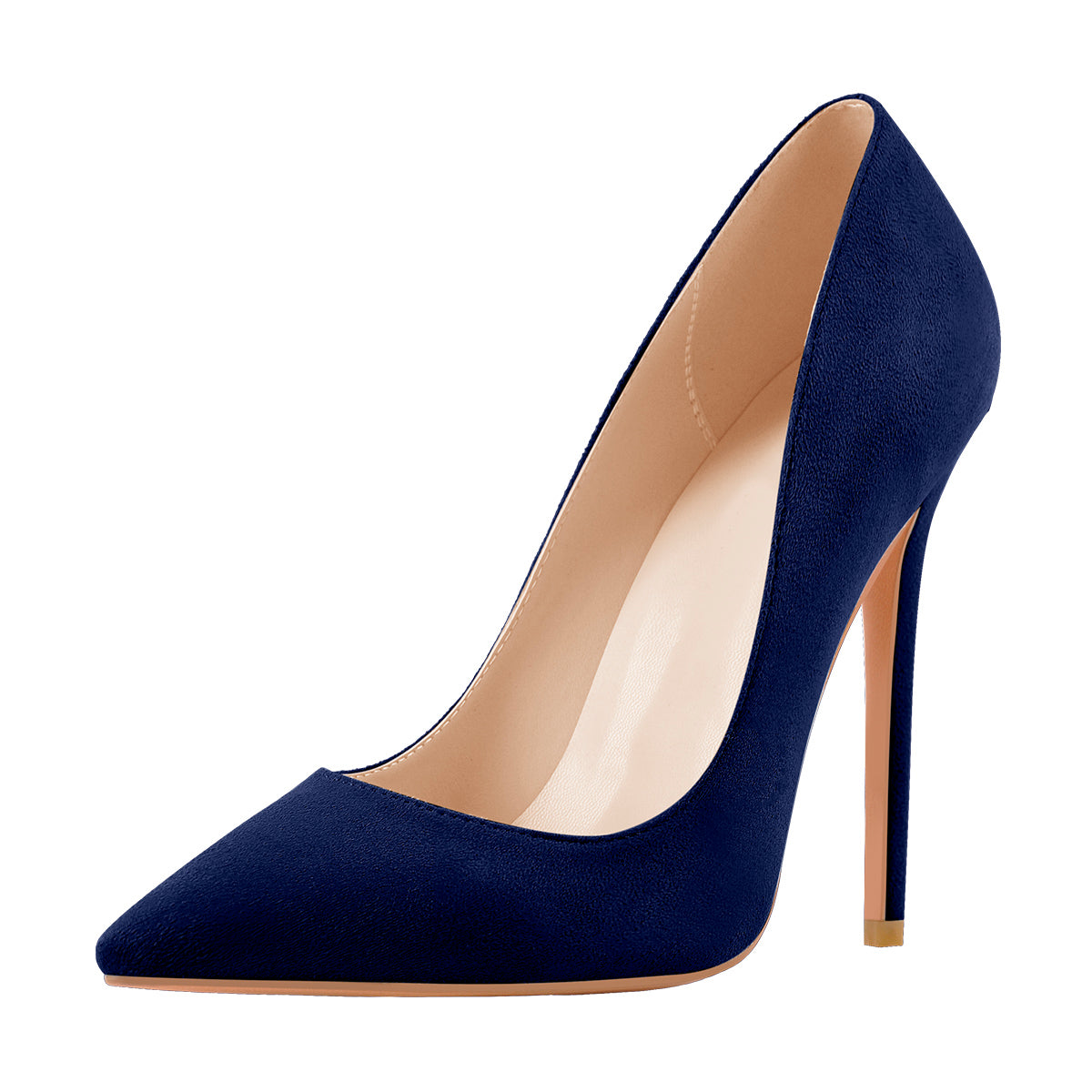 8cm 10cm 12cm Blue Pointed Toe Pumps Classic Stilettos - Onlymaker Great Value