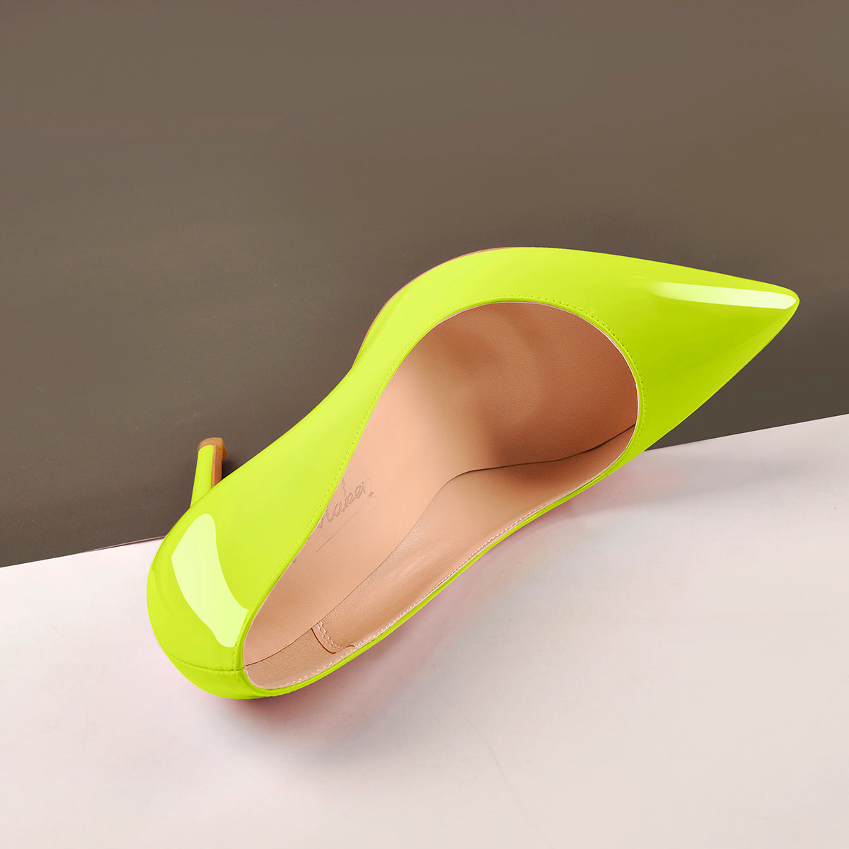 8cm 10cm 12cm Yellow Pointed Toe Pumps Classic Stilettos - Onlymaker Popular