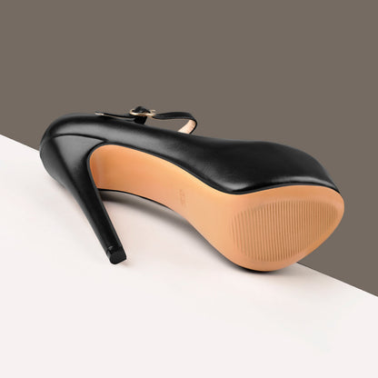 Mary Jane Platform Pointed Toe High Heels Pumps - Onlymaker Classic