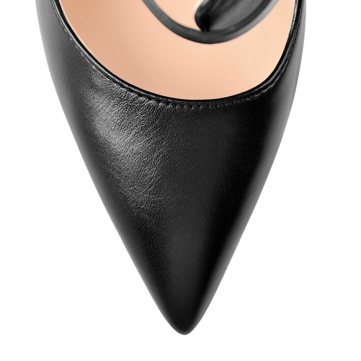 Black Matte Pointed Toe Double Buckle Straps Stiletto Pumps - Onlymaker Great Value