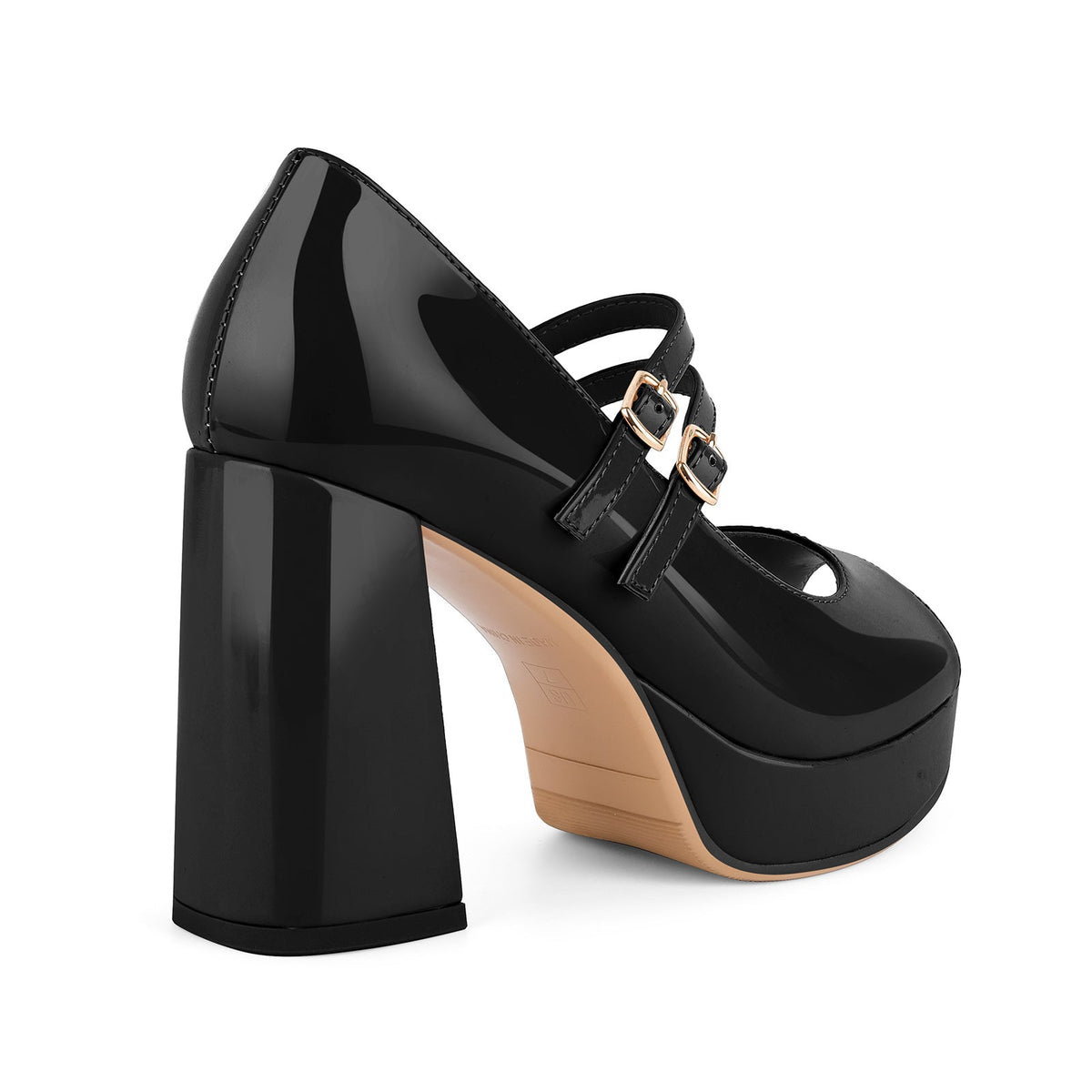 Peep Toe Platform Mary Jane Chunky Heels - Onlymaker Special Offer