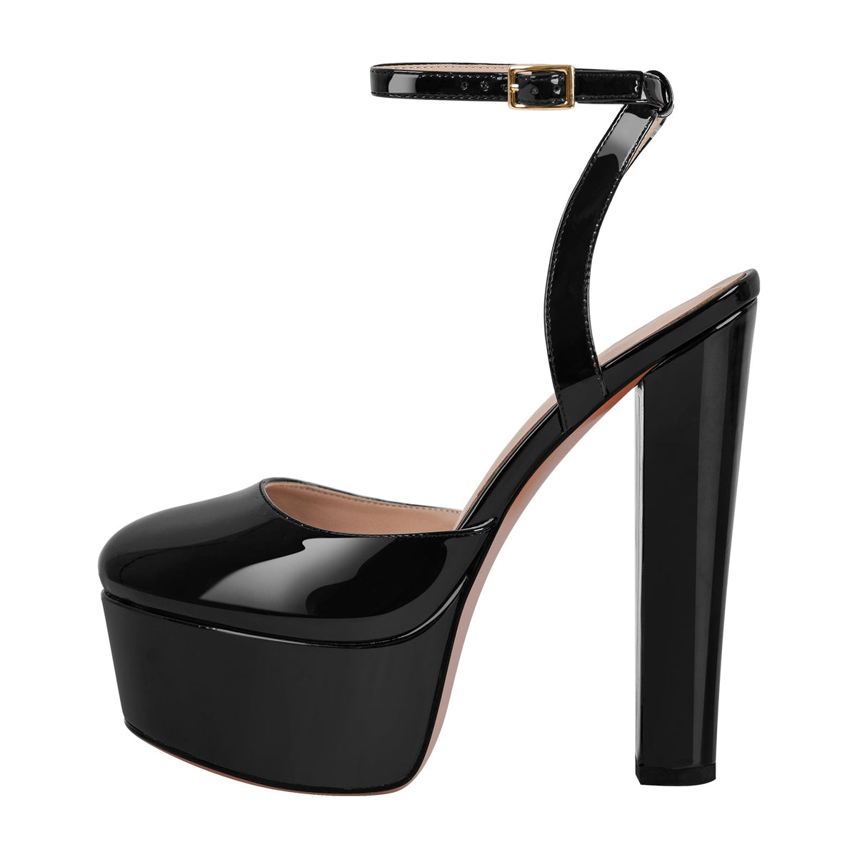 Platform Chunky Heel Ankle Strap Slingback Pumps - Onlymaker Best Seller
