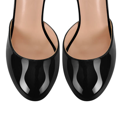 Platform Chunky Heel Ankle Strap Slingback Pumps - Onlymaker Best Seller