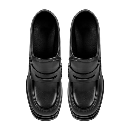 Double Platforms Chunky High Heel Loafers Pumps - Onlymaker Recommended