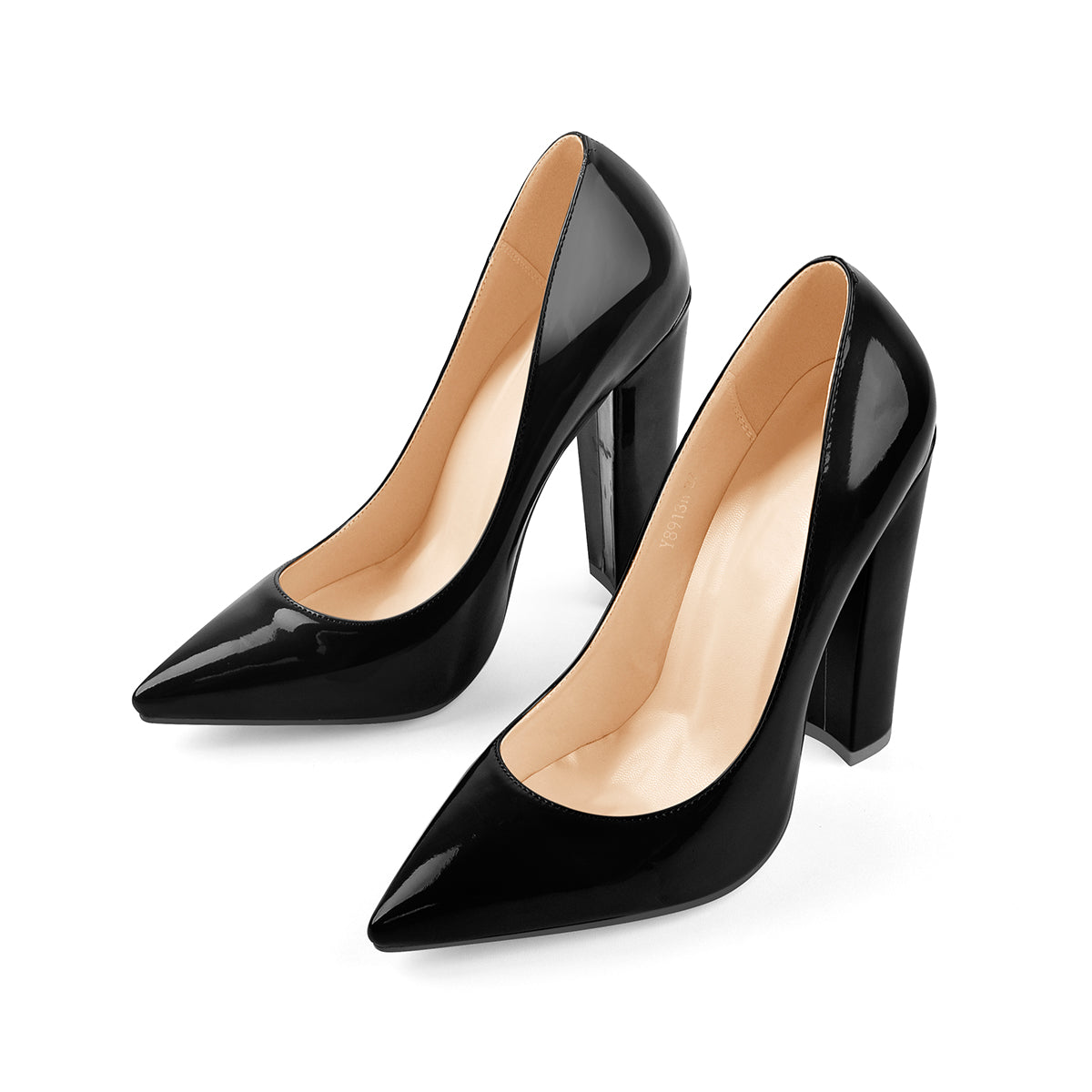 Elegant Classic Pointed Toe Chunky Heels Pumps - Onlymaker Popular