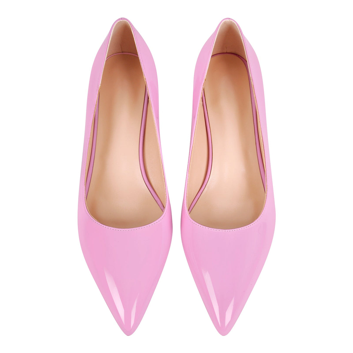 Pointed Toe Chunky Heel Classic Pumps - Onlymaker New