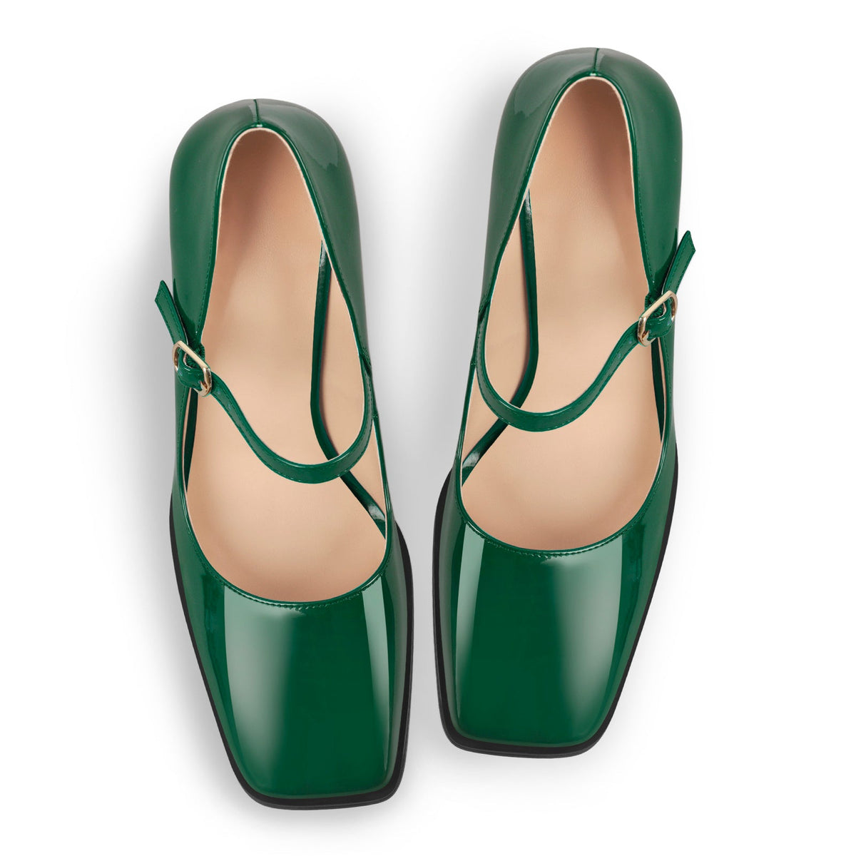 Mary Jane Square Toes Chunky Heels Pumps - Onlymaker Top Pick