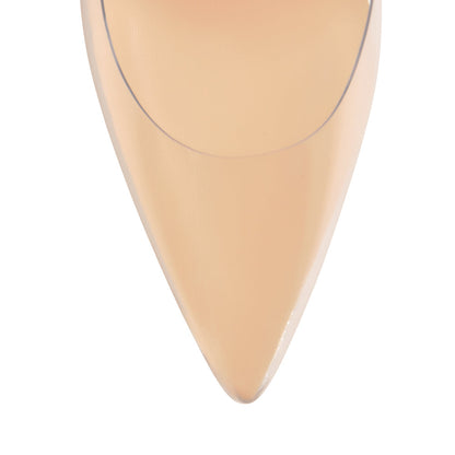 Transparent Pointed Toe Slingback Holographic Stiletto High Heel Pumps - Onlymaker Quality
