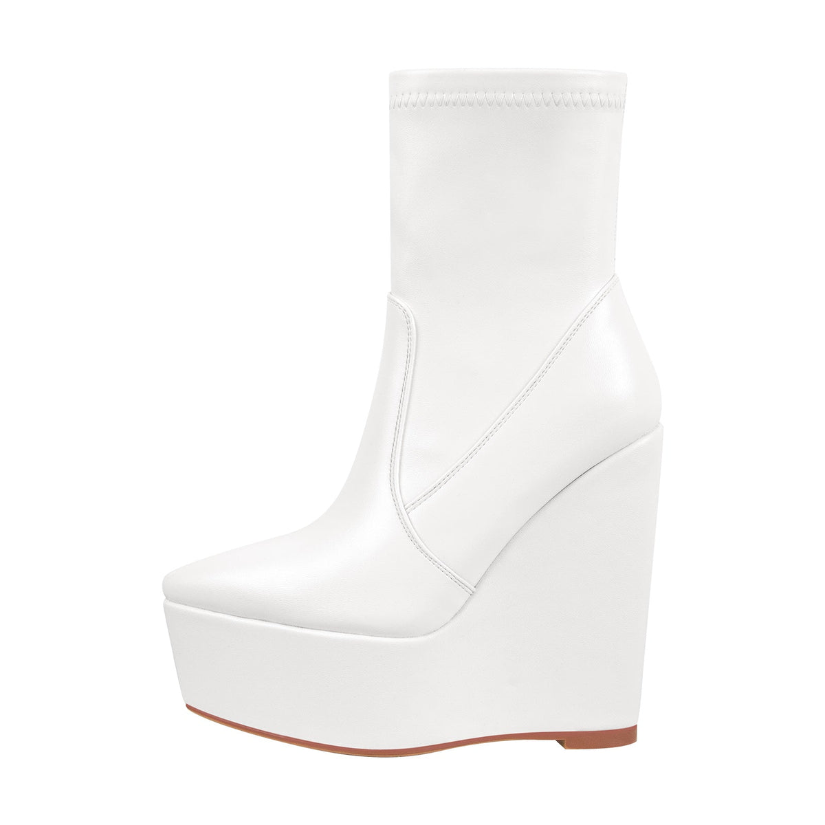 Wedge High Heel Platform Zip up Ankle Boots - Onlymaker Customer Favorite