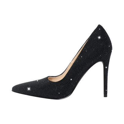 Rhinestone Pointed Toe Stiletto Pumps - Onlymaker Classic