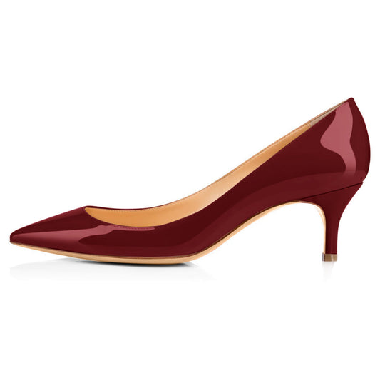 Onlymaker Pumps Burgundy 2.5 inches Heels - Onlymaker Best Price