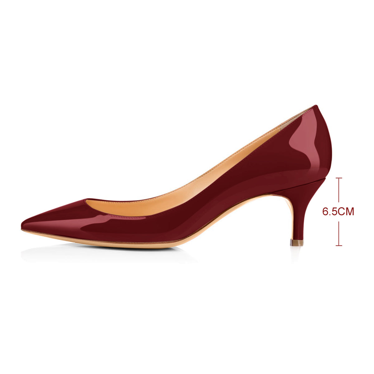 Onlymaker Pumps Burgundy 2.5 inches Heels - Onlymaker Best Price