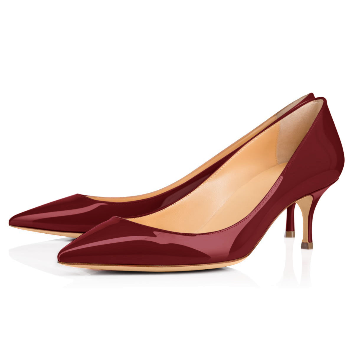 Onlymaker Pumps Burgundy 2.5 inches Heels - Onlymaker Best Price