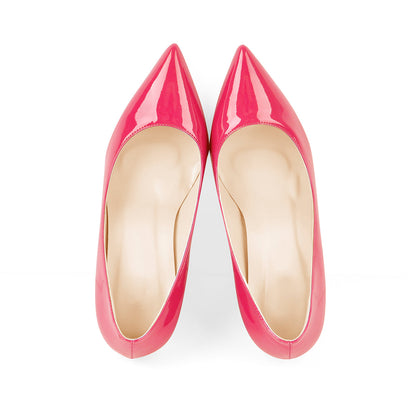 Basic Pumps Pointed Toe Chunky High Heels - Onlymaker Customer Favorite