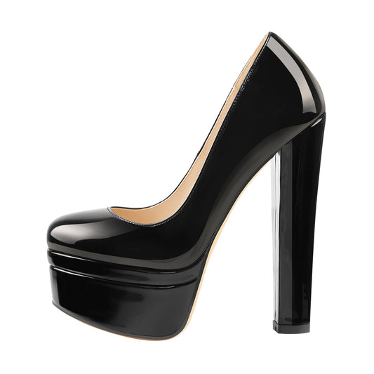 Onlymaker Pumps Classic Chunky High Heels - Onlymaker Popular