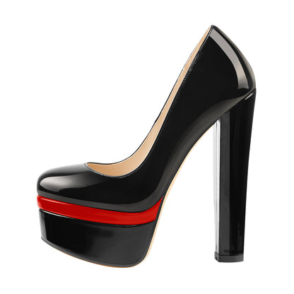 Onlymaker Pumps Classic Chunky High Heels - Onlymaker Popular