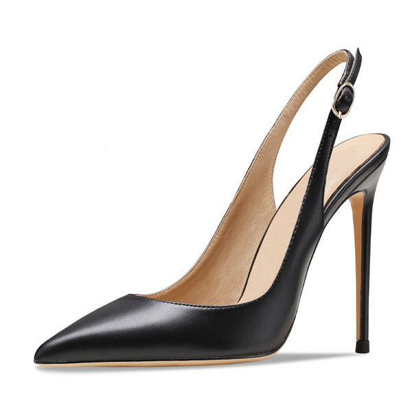 Pointed Toe Stiletto Slingback Pumps - Onlymaker Smart Buy