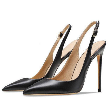 Pointed Toe Stiletto Slingback Pumps - Onlymaker Smart Buy