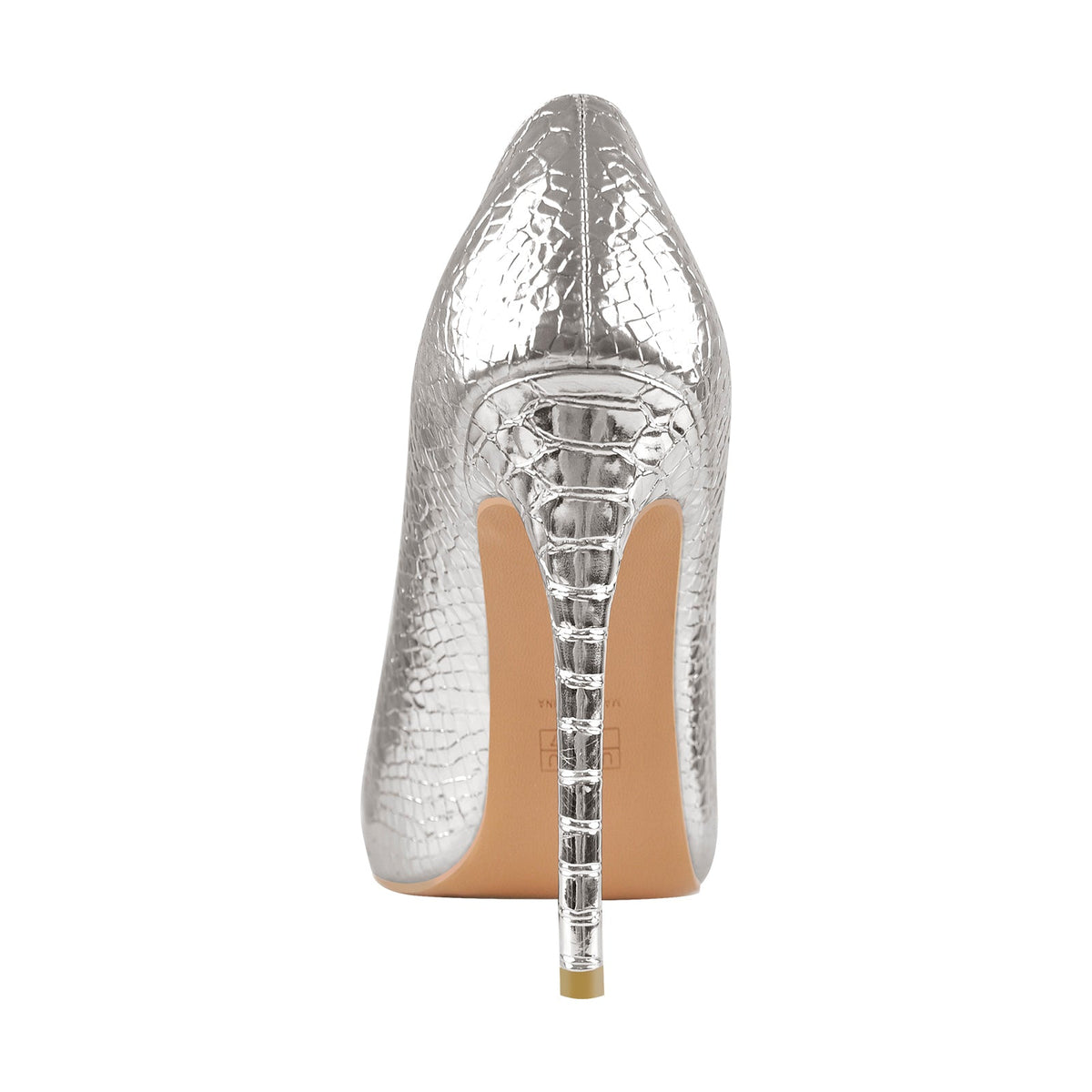Silver Pointed Toe Stone High Heels Stiletto Pumps - Onlymaker Essential