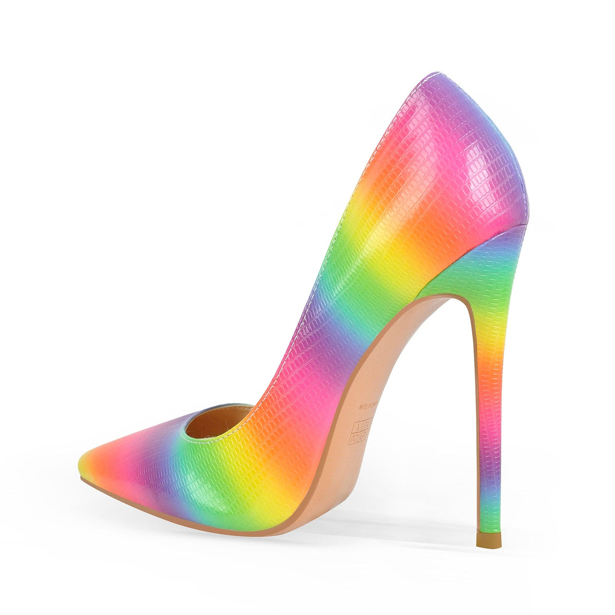 Multicolor Snake Pattern Pointed Toe Stilettos Pumps - Onlymaker Trending