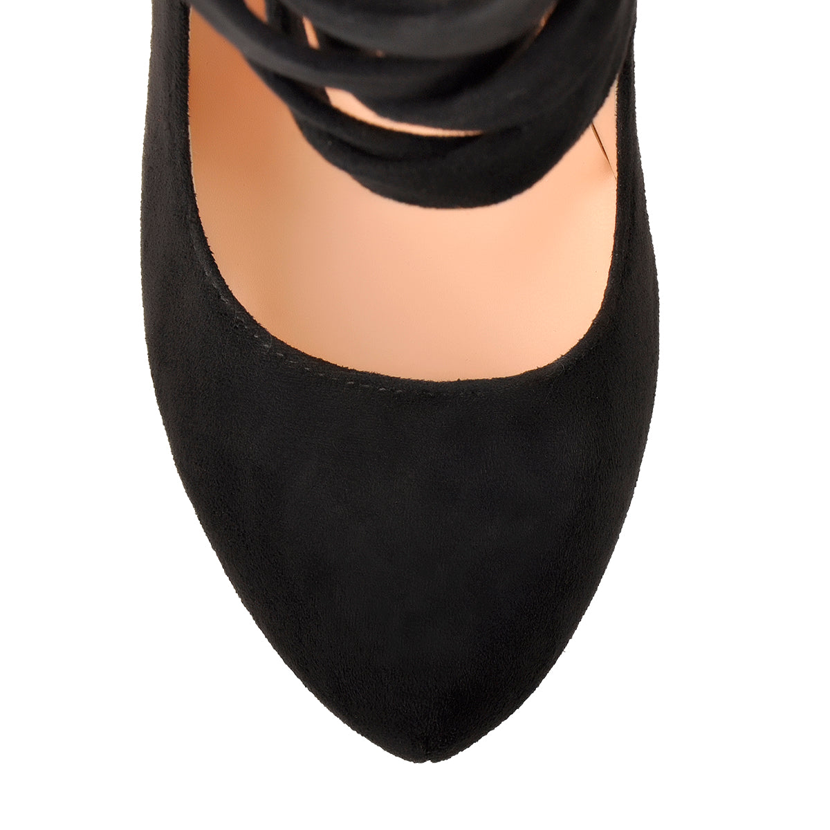 Round Toe Platform Metallic Rivet High Heel Pumps - Onlymaker Customer Favorite