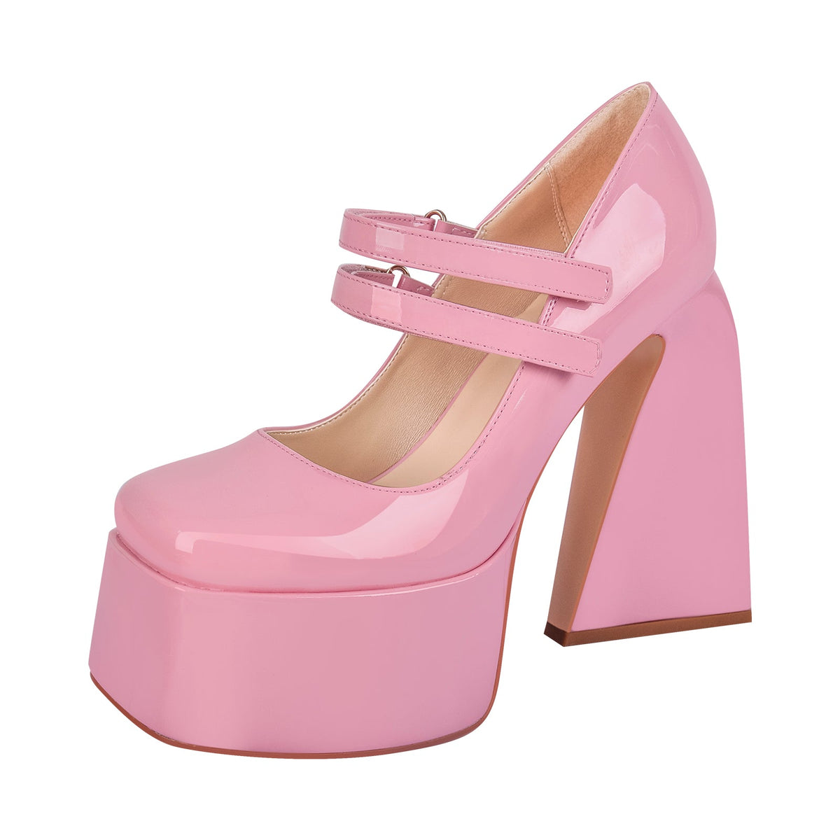 Square Toe Chunky Heel Platform Mary Jane Pumps Sandals - Onlymaker Trending