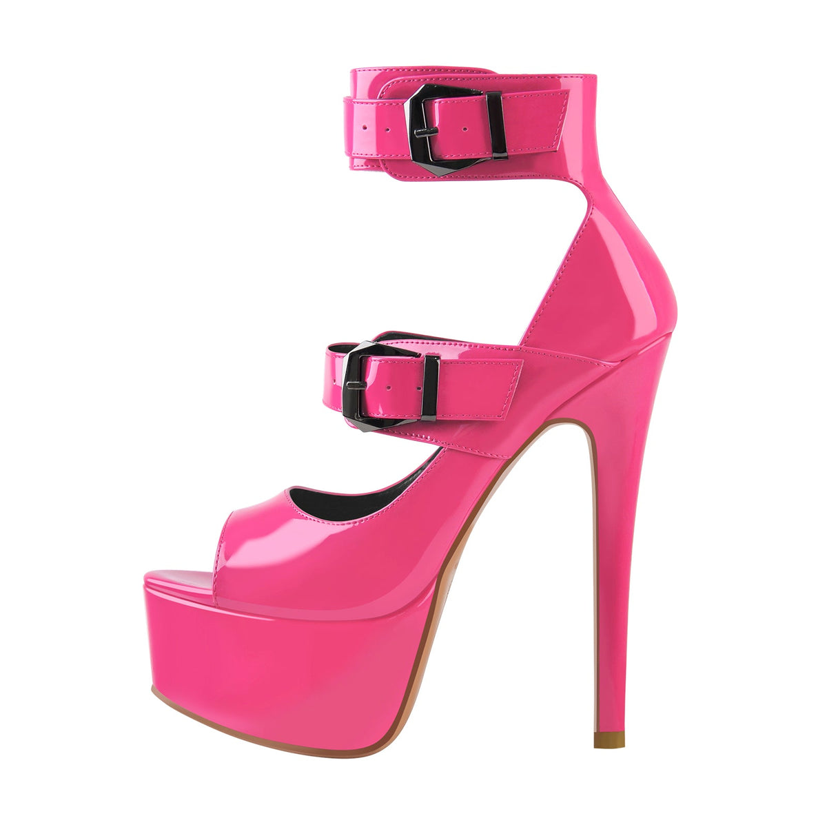 Peep Toe Platform Sandals High Heel Stilettos - Onlymaker Featured