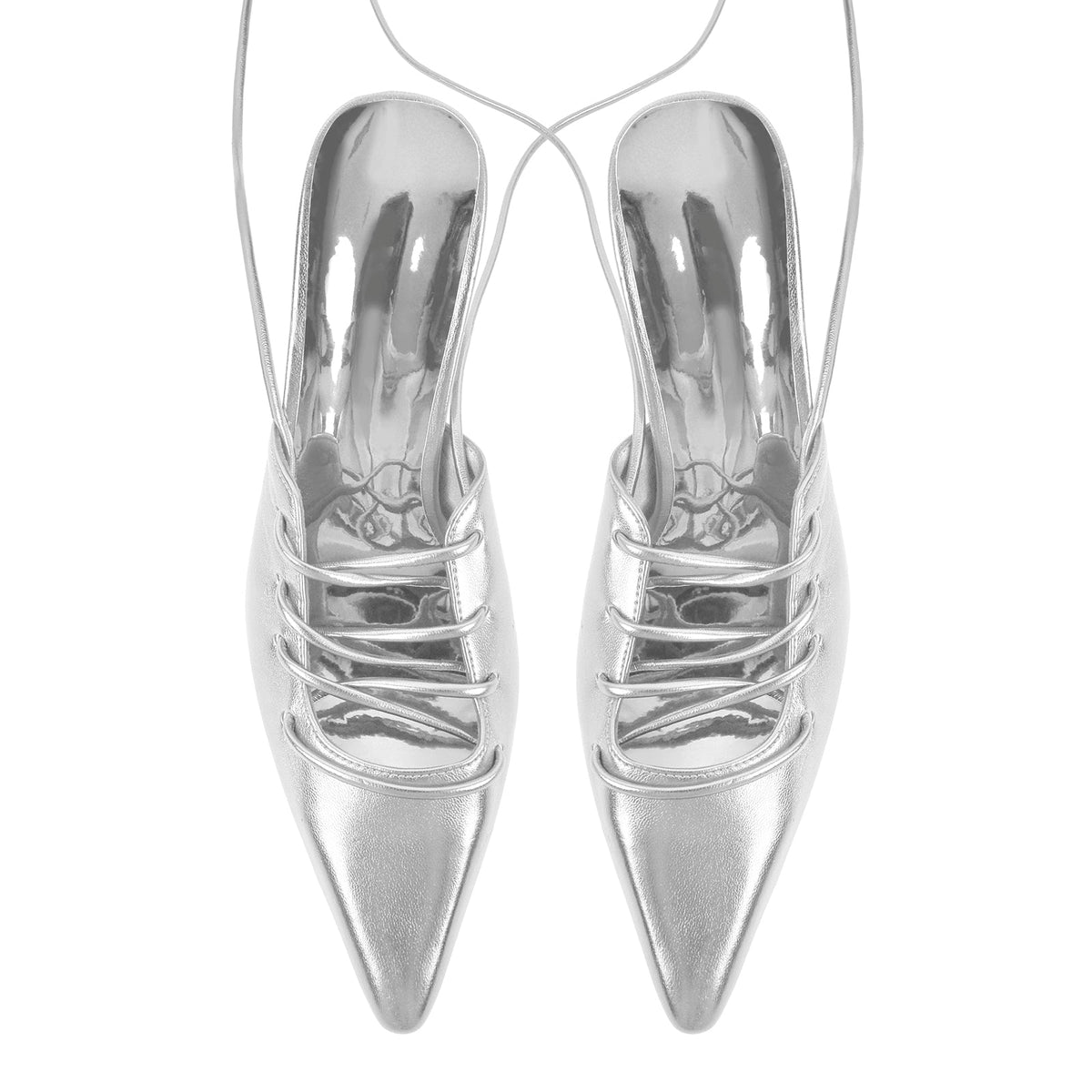 Lace up Pointed Toe Stiletto Pumps - Onlymaker Deals