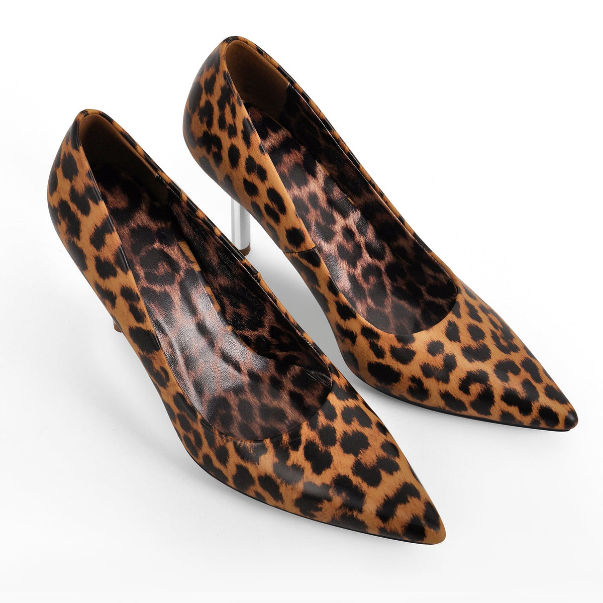 Leopard Pointed Toe Slip On High Heels - Onlymaker Top Pick