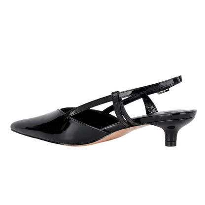 Pointed Toe Slingback Kitten Heel Pumps - Onlymaker Customer Favorite