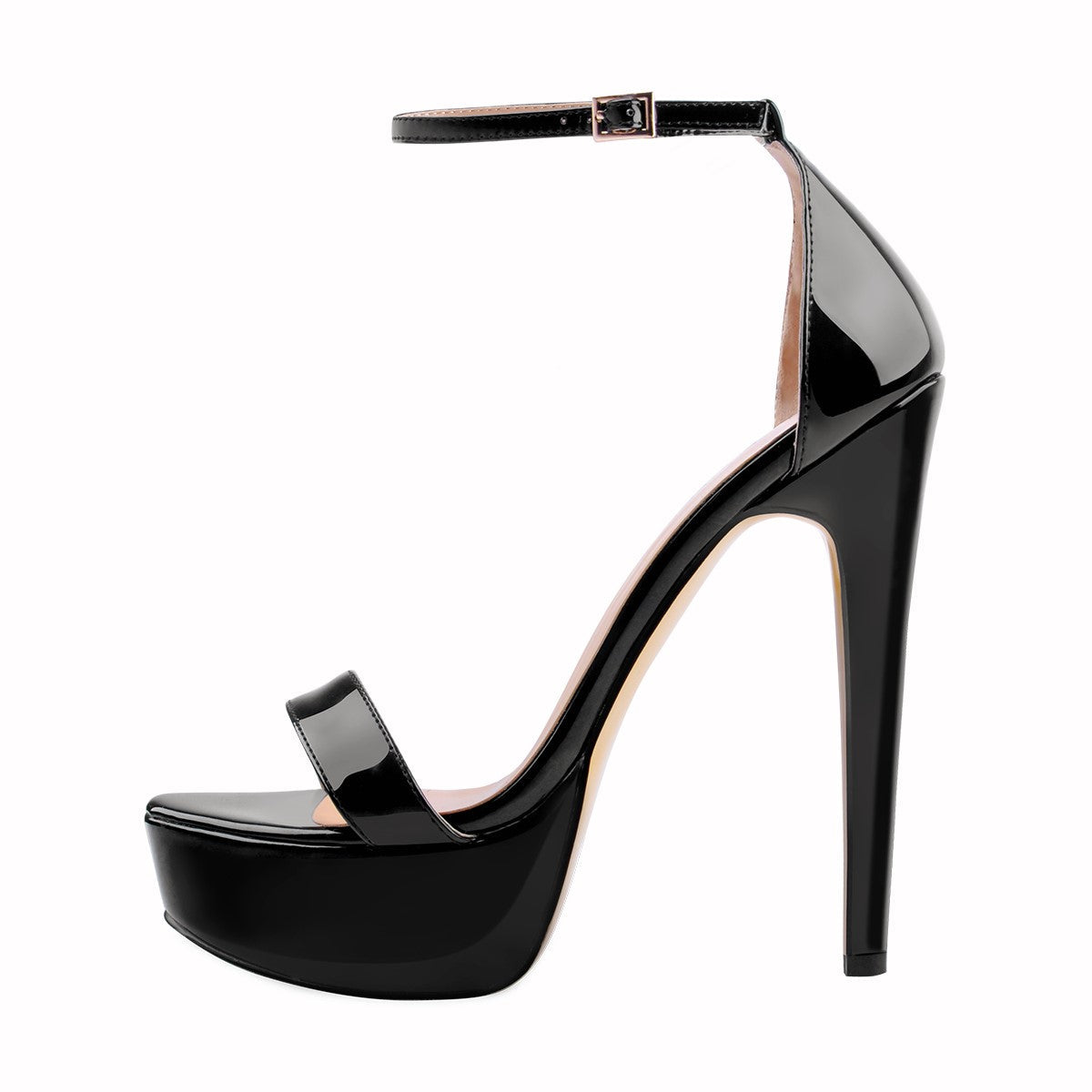 Ankle Strap Platform Stiletto Single Band Sandals - Onlymaker Exclusive