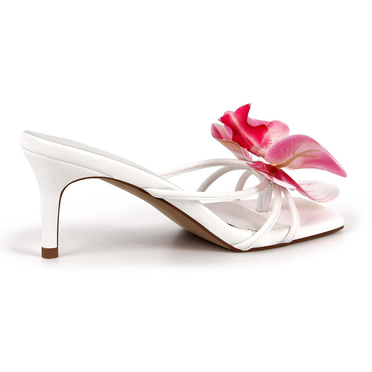 Flower Square Toe Thong Sandals Mules - Onlymaker Deals
