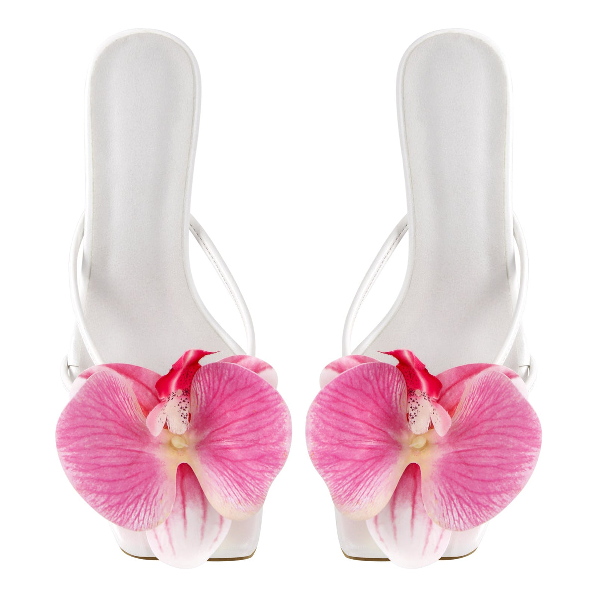 Flower Square Toe Thong Sandals Mules - Onlymaker Deals