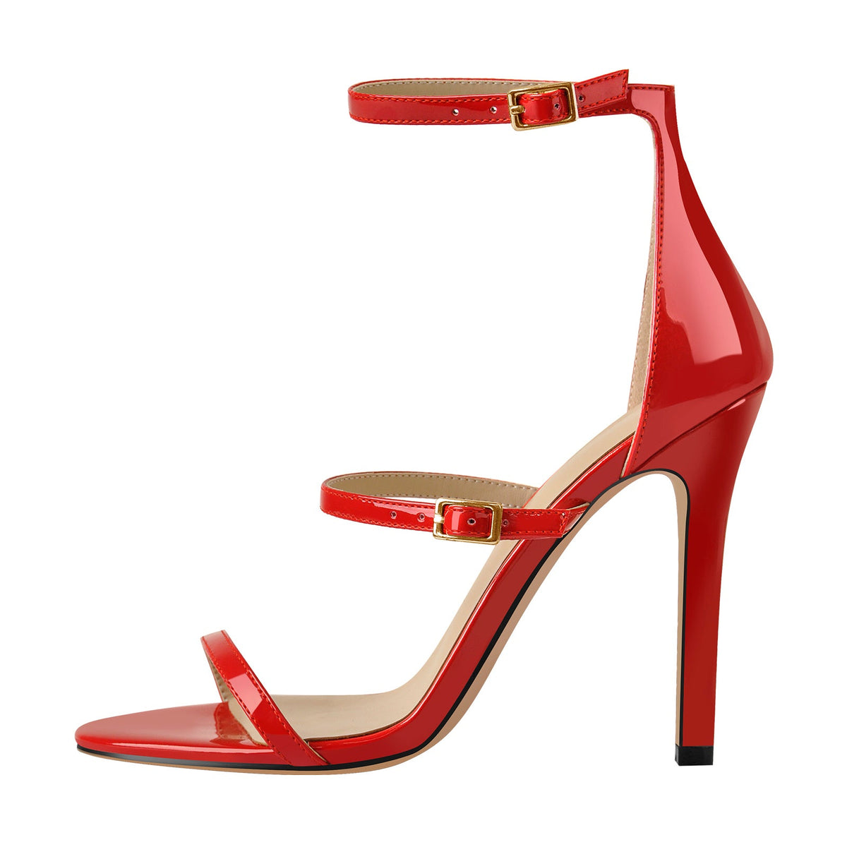 Ankle Strap Stiletto Open Toe Sandals - Onlymaker Classic