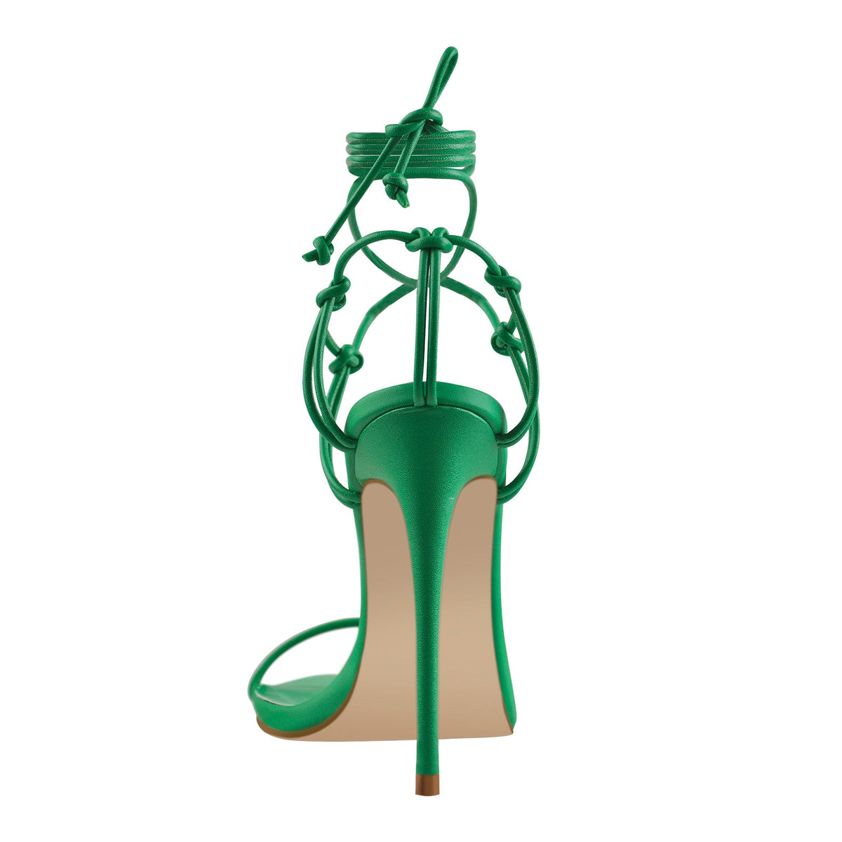 Pointed Toe Lace Up Strap High Heel Sandals - Onlymaker Smart Buy