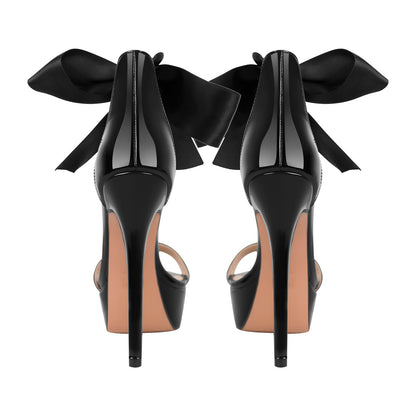 Single Band Ankle Strap Platform Stiletto Sandals - Onlymaker Trending
