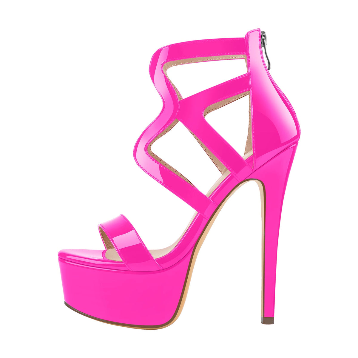 Platform Gladiator Cut Out Stilettos High Heels Sandals - Onlymaker Trending