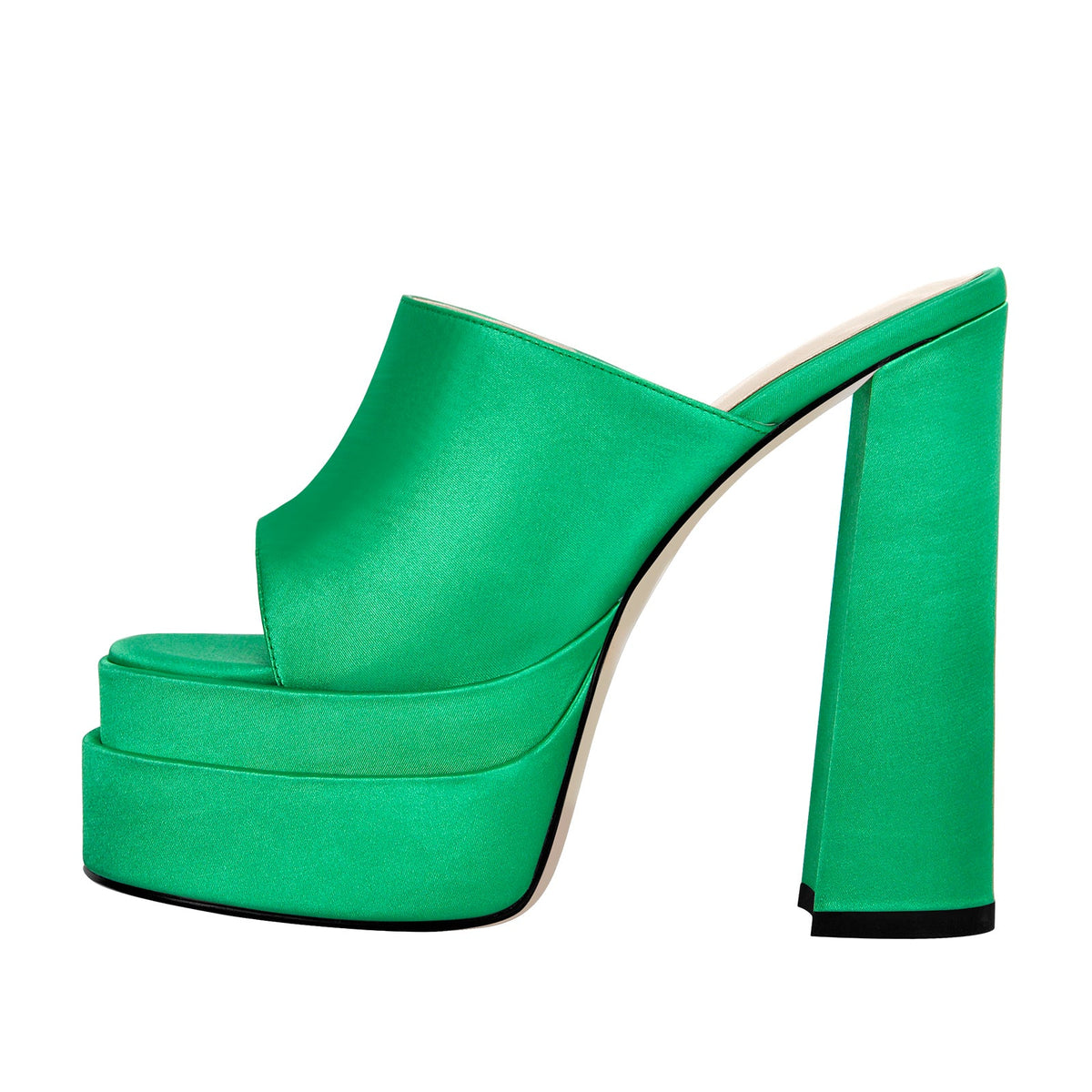 Platform Chunky High Heel Mules Sandals - Onlymaker Best Price