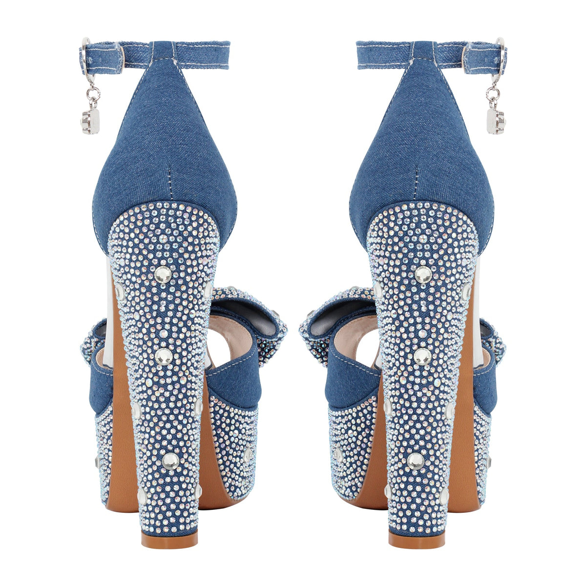 Rhinestone Bow Peep Toe High Heel Sandals - Onlymaker Customer Favorite